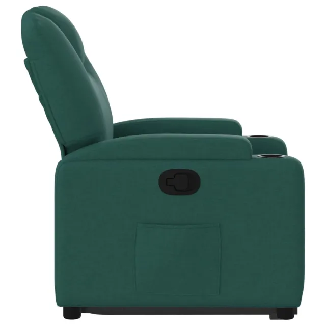 Fauteuil inclinable vert foncé tissu