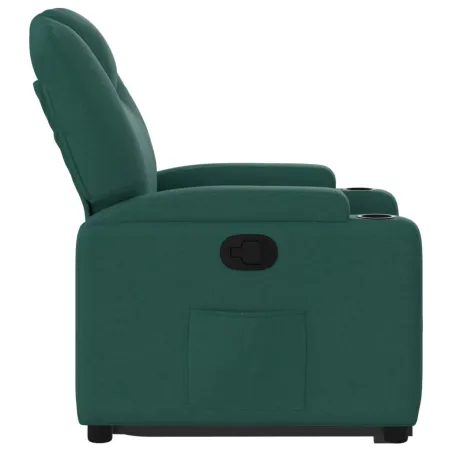 Fauteuil inclinable vert foncé tissu