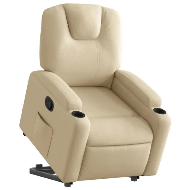 Fauteuil inclinable Crème Tissu