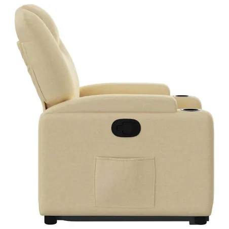Fauteuil inclinable Crème Tissu