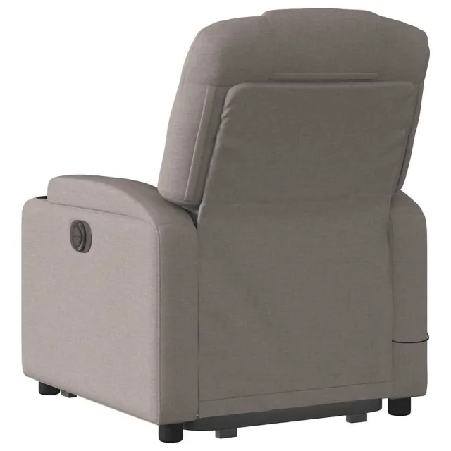 Fauteuil inclinable de massage Taupe Tissu