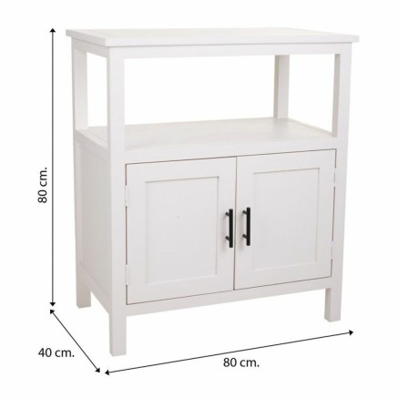 Buffet Alexandra House Living Blanc Bois de pin Bois MDF 80 x 40 x 68 2