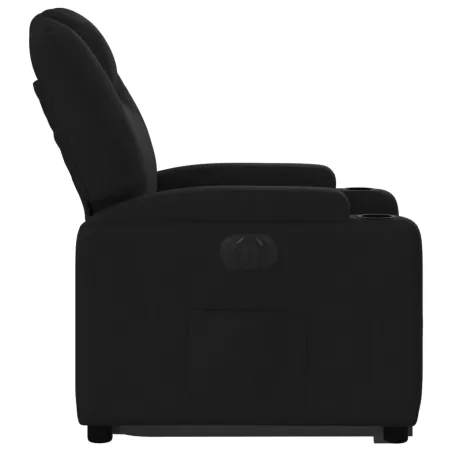 Fauteuil inclinable électrique noir tissu