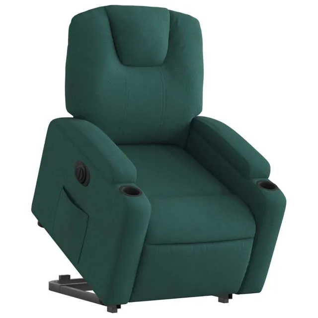 Fauteuil inclinable électrique vert foncé tissu