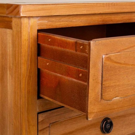 Caisson à Tiroirs Alexandra House Living Marron Bois de pin Bois MDF