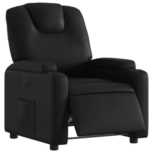 Fauteuil inclinable électrique Noir Similicuir