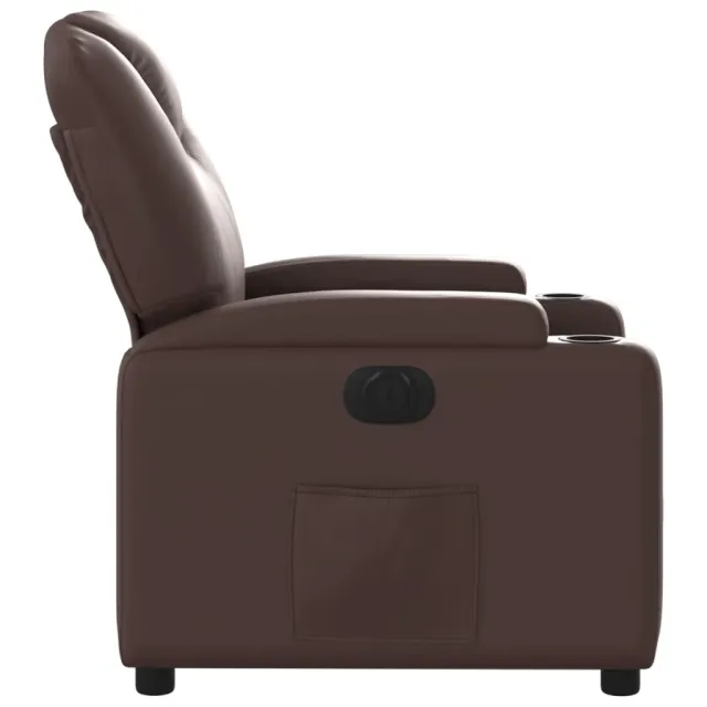 Fauteuil inclinable électrique Marron Similicuir