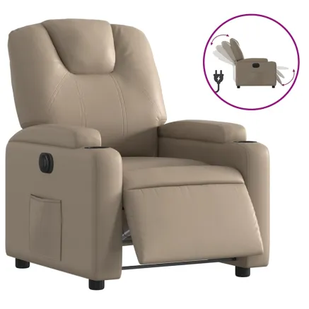Fauteuil inclinable électrique Cappuccino Similicuir 2