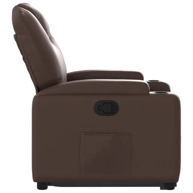 Fauteuil inclinable marron similicuir