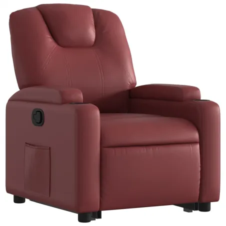 Fauteuil inclinable Rouge bordeaux Similicuir