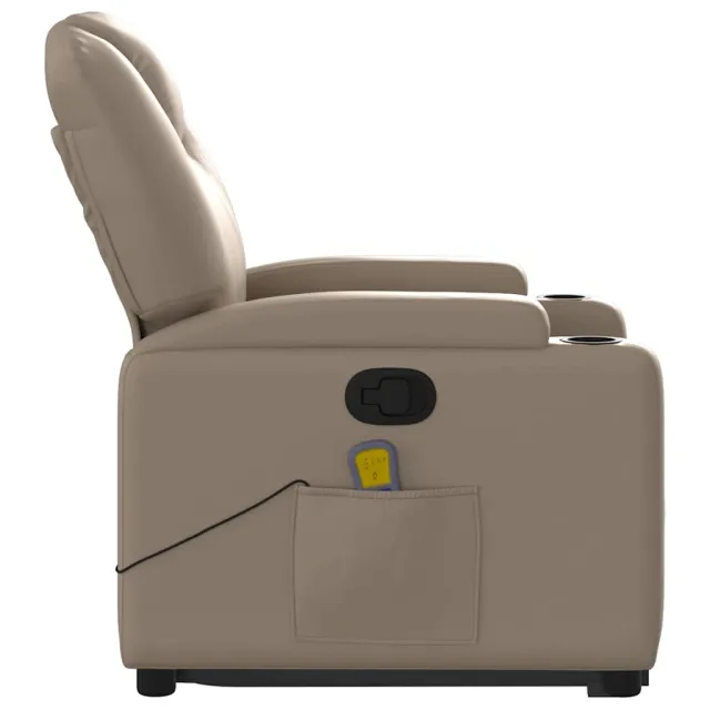 Fauteuil inclinable de massage Cappuccino Similicuir
