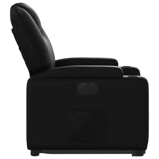Fauteuil inclinable électrique noir similicuir