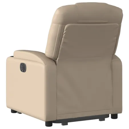 Fauteuil inclinable électrique cappuccino similicuir