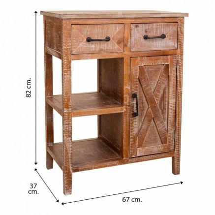 Recibidor con Cajones Alexandra House Living Marrón 82 x 37 x 63 cm 2