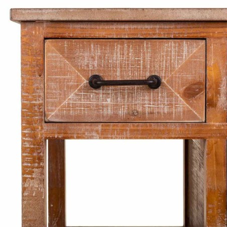 Hall Table with Drawers Alexandra House Living Brown 82 x 37 x 63 cm