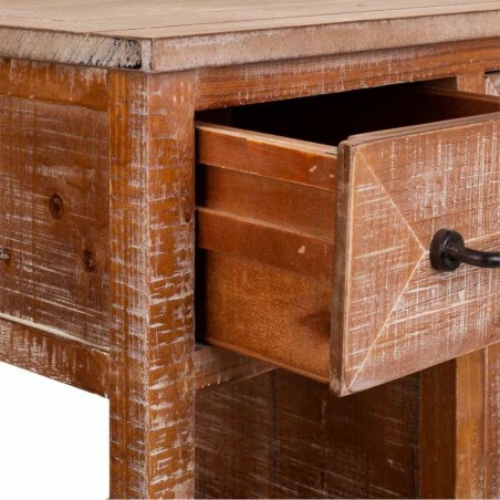 Hall Table with Drawers Alexandra House Living Brown 82 x 37 x 63 cm