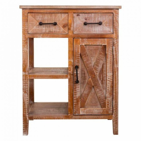Hall Table with Drawers Alexandra House Living Brown 82 x 37 x 63 cm