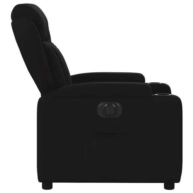 Fauteuil inclinable électrique Noir Tissu
