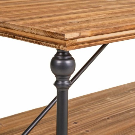 Table Basse Alexandra House Living Marron Noir Gris Fer Bois d'épicé