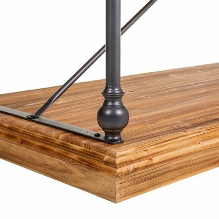 Hoofdtafel Alexandra House Living Bruin Zwart Grijs Ijzer Sparrenhout