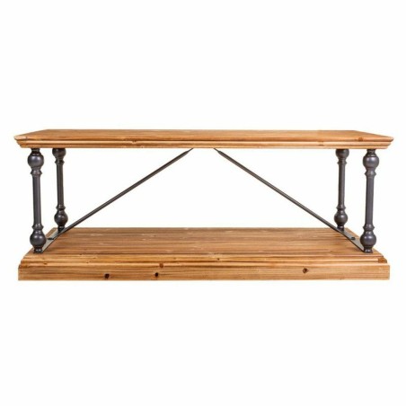 Hoofdtafel Alexandra House Living Bruin Zwart Grijs Ijzer Sparrenhout