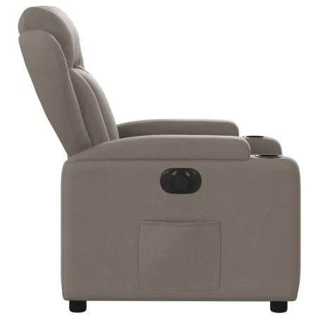 Fauteuil inclinable électrique Taupe Tissu