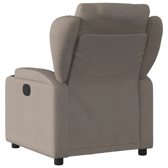 Fauteuil de massage inclinable électrique Taupe Tissu