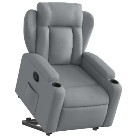 Fauteuil inclinable Gris clair Tissu