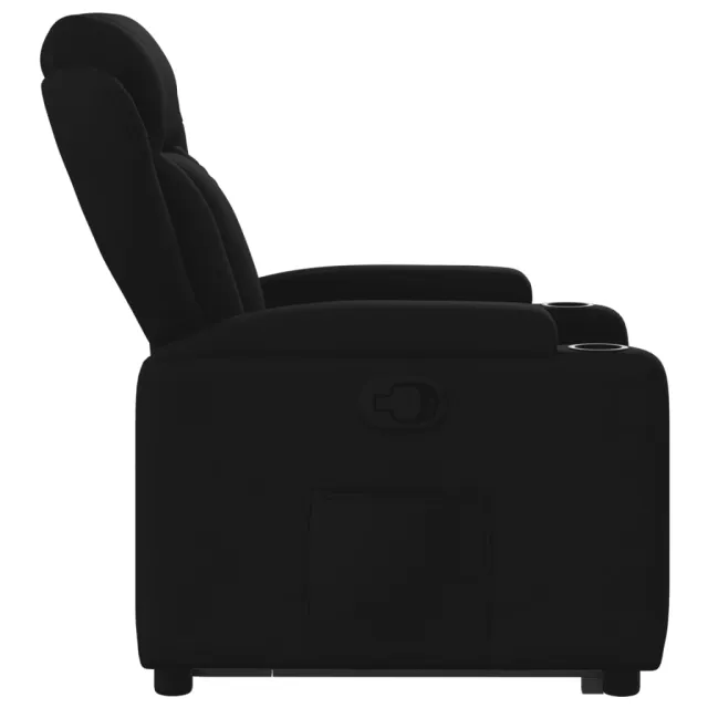 Fauteuil inclinable noir tissu