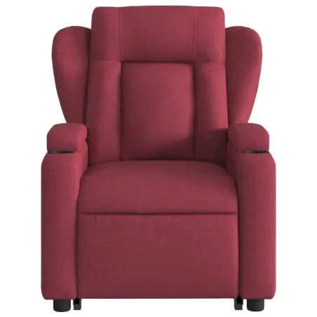 Fauteuil inclinable rouge bordeaux tissu