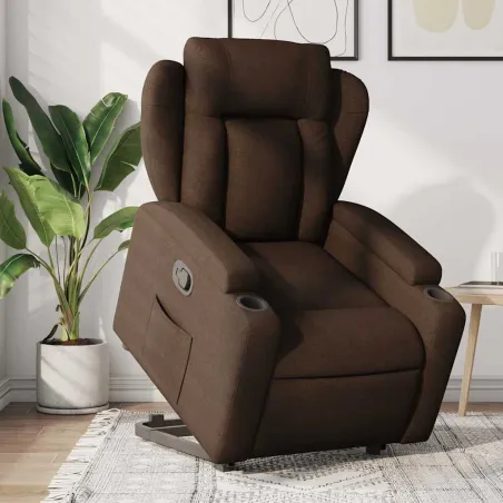 Fauteuil inclinable Marron Tissu