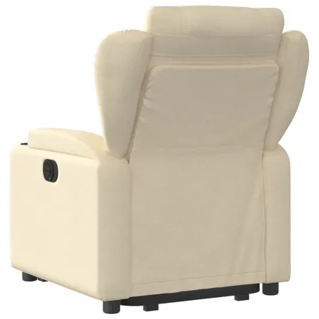 Fauteuil inclinable Crème Tissu