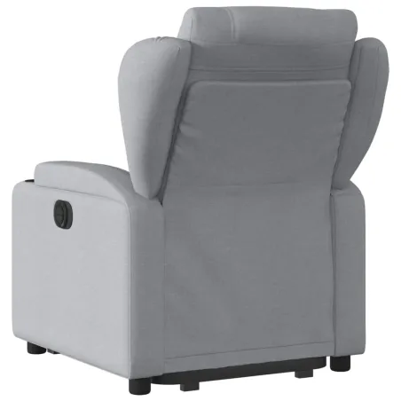 Fauteuil inclinable électrique gris clair tissu