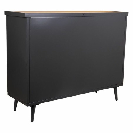 Anrichte Alexandra House Living Braun Schwarz Grau Glas Eisen Tannenho