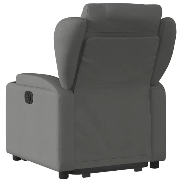 Fauteuil inclinable électrique gris foncé tissu