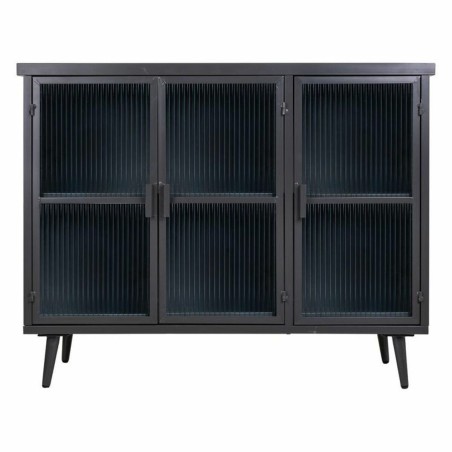 Anrichte Alexandra House Living Braun Schwarz Grau Glas Eisen Tannenho