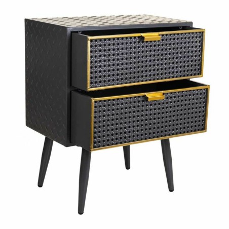 Nachtkastje Alexandra House Living Bruin Zwart Grijs 30 x 62 x 50 cm