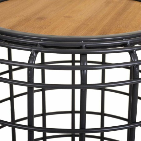 Tavolino da Caffè Alexandra House Living Marrone Nero Grigio Ferro Le