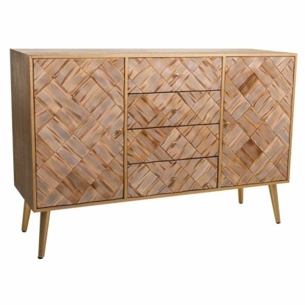 Aparador Alexandra House Living Marrón Madera de Paulonia 40 x 81 x 1