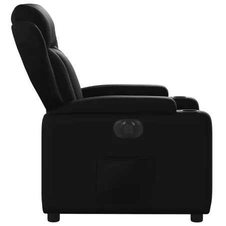 Fauteuil inclinable électrique Noir Similicuir
