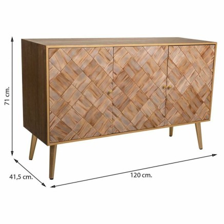 Aparador Alexandra House Living Marrón Madera de Paulonia 41 x 71 x 1 2