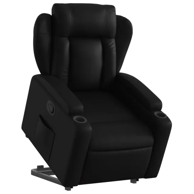 Fauteuil inclinable Noir Similicuir