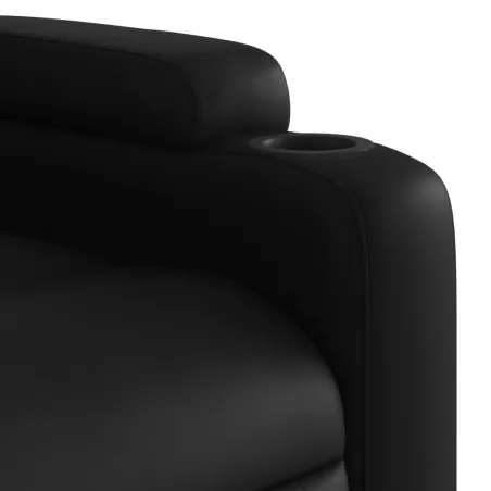 Fauteuil inclinable Noir Similicuir
