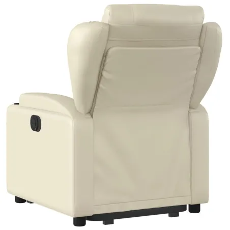 Fauteuil inclinable Crème Similicuir