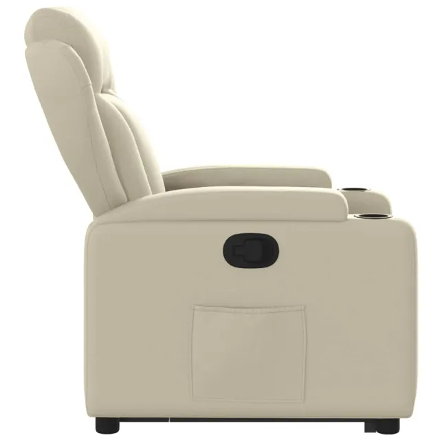 Fauteuil inclinable Crème Similicuir