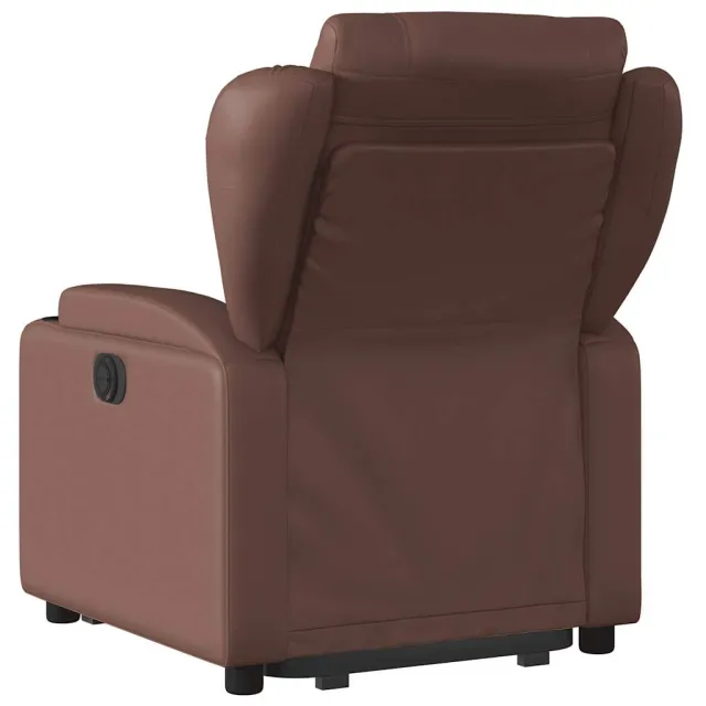 Fauteuil inclinable marron similicuir