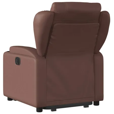 Fauteuil inclinable marron similicuir