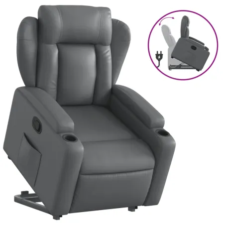 Fauteuil inclinable Gris Similicuir