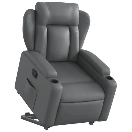 Fauteuil inclinable Gris Similicuir