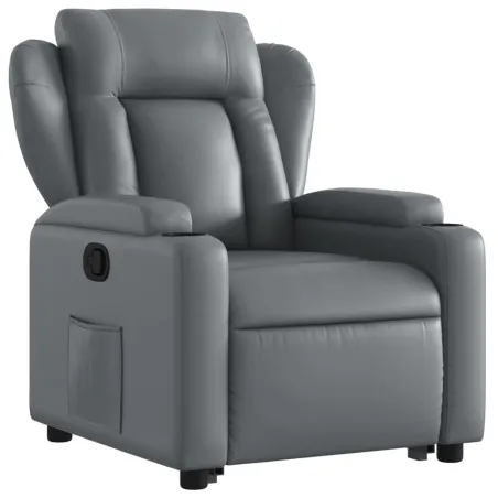 Fauteuil inclinable Gris Similicuir